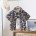 Schwarzer Hintergrund mit Blumenmuster