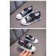 2024 frühling und Herbst Neue kinder Jungen Mädchen Leinwand Schuhe Kleine Weiße Schuhe Verschiedene freizeitschuhe