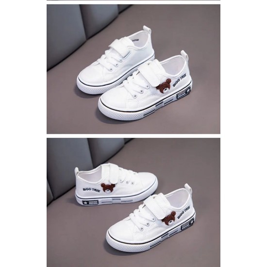 2024 frühling und Herbst Neue kinder Jungen Mädchen Leinwand Schuhe Kleine Weiße Schuhe Verschiedene freizeitschuhe