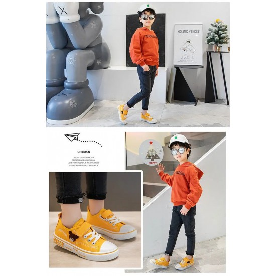 2024 frühling und Herbst Neue kinder Jungen Mädchen Leinwand Schuhe Kleine Weiße Schuhe Verschiedene freizeitschuhe