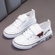 2024 frühling und Herbst Neue kinder Jungen Mädchen Leinwand Schuhe Kleine Weiße Schuhe Verschiedene freizeitschuhe