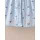 Baby-Mädchen-Sommer-Hemd mit Blumenstickerei, ärmellos – stilvolle Baumwoll-Musselin-Bluse für Babys (eine Größe kleiner)