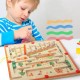 Magnetisches Zahlenlabyrinth – Montessori-Spielzeug – für Kinder ab 3 Jahren – Holzpuzzle-Aktivitätsbrett
