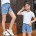 Zerrissene Denim-Shorts
