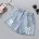 Shorts mit floralen Perlen