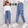 Echte, mit Taschen bestickte Herzhose  + $0,87 