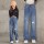 zerrissene Hose mit weitem Bein  + $0,87 