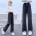 Schwarze Hose mit weitem Bein, Stil 3
