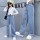 Patchwork-Hose mit weitem Bein  + $1,08 