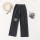 Schwarze karierte Hose mit weitem Bein  + $1,08 