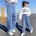 Echte Hose mit geradem Bein und Pocket 1