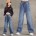 Echte, taschenlose Hose mit weitem Bein