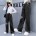 Schwarze, karierte Hose mit weitem Bein und echter Tasche