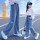 SYOBM-Hose mit geradem Bein und echten Taschen  + $1,27 