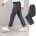 schwarze Jeanshose