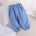 Blaue Leinen-Baumwollhose