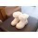Solid Color New British Style Girls Casual Boots Plush Winter Soft Baby Boys Short Boots Kids Shoes Children Drop Shipping
