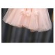 Summer pleated lace dress for children girls clothes butterfly stitching solid color mesh dress party princess dress