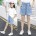 Shorts mit Schleife vorne und Tasche