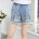 Bestickte gelbe Häschen-Shorts