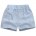 Blaue, gelochte Shorts