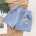 Blaue bestickte Shorts
