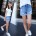 Shorts mit Fransen
