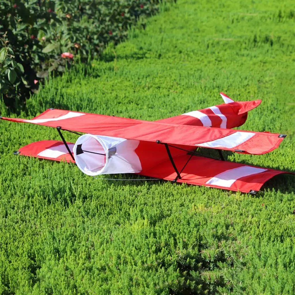Biplane Kites with Line Board & Line Easy to Fly Plane Kite for Kids Adults